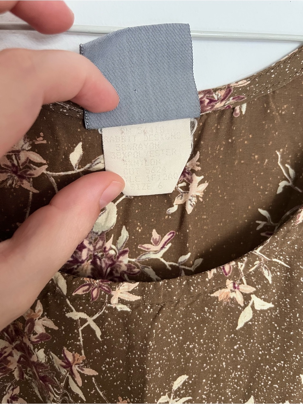 Rabbit Rabbit Rabbit Designs Brown Floral Midi/Maxi Dress - Picture 4 of 9